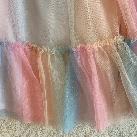 Zunie 2-piece Rainbow Tulle Dress Size 6 - Picture 3 of 3